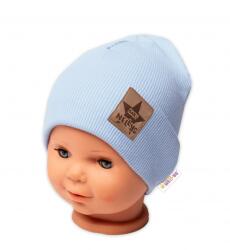 Baby Nellys bordás kétrétegű kalap karimával - St. kék Velikost koj. oblečení: 80/86 (12-18m)