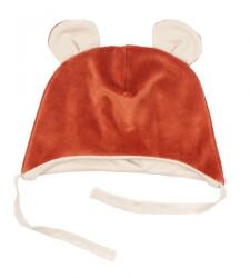 Mamatti bársonykötős sapka, Baby Fox - barna Velikost koj. oblečení: 62 (2-3m)