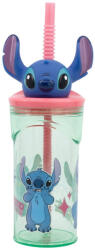 Stor Disney Lilo és Stitch, A csillagkutya Easily Distracted 3D műanyag szívószálas pohár 360 ml STF74869 (STF74869)