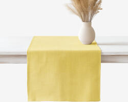 Goldea napron de masă cu amestec de in - galben 20x120 cm Fata de masa