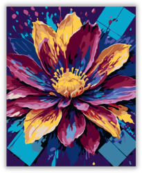  Virágrobbanás Élénk Színekben - számfestő készlet