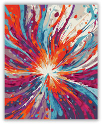  Színrobbanás Absztrakt Formákkal - számfestő készlet