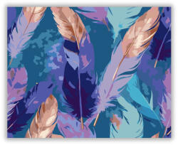  Lebegő Tollak Színkavalkádja - számfestő készlet