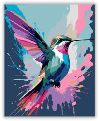  Neon Kolibri Absztrakt Színekben - számfestő készlet