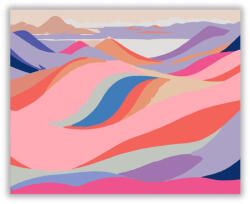  Színes Hullámzó Dombok - számfestő készlet