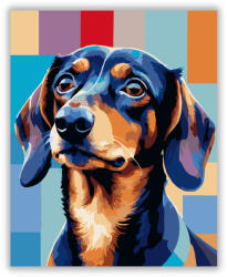  Absztrakt Tacskó Élénk Színekkel - számfestő készlet