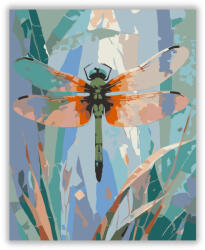  Irizáló szitakötő színes szárnyakkal - számfestő készlet