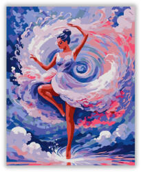  Színes Forgás és Táncoló Alak - számfestő készlet