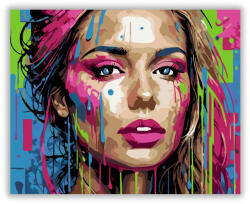  Neon Könnyek és Graffiti Textúrák - számfestő készlet