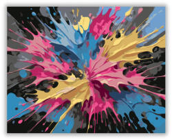  Neon Színű Impasto Káosz - számfestő készlet