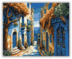  Tengerre Nyíló Színes Utcácska - számfestő készlet