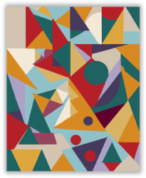  Színes Geometrikus Minták - számfestő készlet