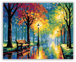  Színes Őszi Parki Séta - számfestő készlet