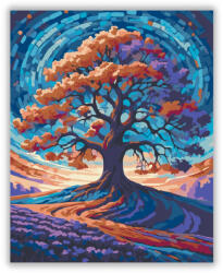  Galaktikus Színkavalkád és Varázslatos Fa - számfestő készlet