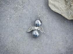 R. M. ékszer Vitalitás angyal hematit ásvány medál (19564RM)