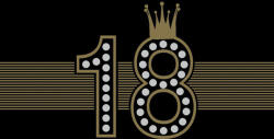 POL-MAK Happy Birthday 18 Hollywood Style szalvéta 20 db-os 33x33 cm (PKK043800)