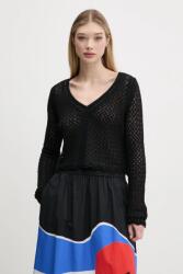 Desigual pulóver FLAM női, fekete, 25SWJF23 - fekete XL