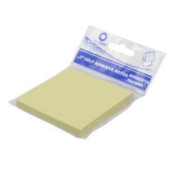 Bluering Jegyzettömb öntapadó, 76x76mm, 80lap, ' Z' Bluering® , sárga