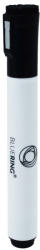 BLUERING Táblamarker 3mm, mágneses, táblatörlővel multifunkciós Bluering® fekete - toptoner