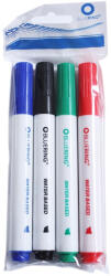 BLUERING Flipchart marker készlet, rostirón vizes vágott végű 1-4mm, Bluering®, 4 klf. szín