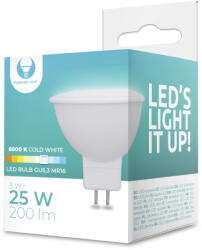 Forever Light LED izzó GU5, 3 MR16 3W 12V 6000K 240lm