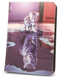 Univerzális tablet könyvtok, mintás, 9"-10", Little Tiger