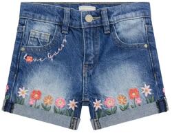 Guess Къси деним панталони за мини момиче с бродирани цветя Guess