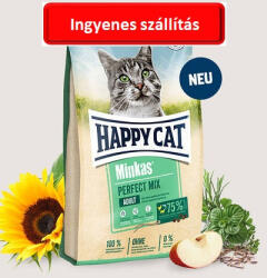 Happy Cat 2 zsák esetén : Happy Cat minkas mix ( bárány, csirke, hal) 10 kg