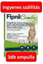 Orion 4 doboztól : Fipnil Combo Spot On Macska 3db ampulla , (Fypryst-el megegyező hatóanyag)