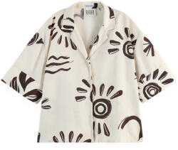 Scotch & Soda Cămaşă Linen Printed Sleeve U9A00634T SCU208 inky sun linen (u9a00634t-7858)