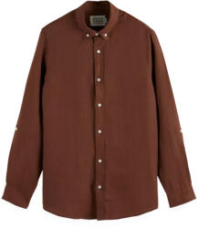 Scotch & Soda Cămaşă Regular Fit Linen 180016 SC210 Cold Brew (180016 SC210 Cold Brew)