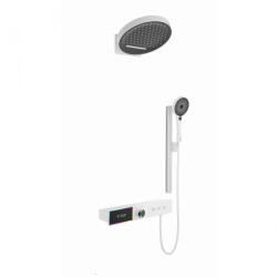 Form Sistem dus digital smart 3 functii cu afisaj LED, palarie dus O32cm si panou termostatic, alb, Form Harmony (21003-5169)