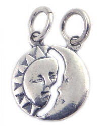 Flippy Pandantiv din Argint 925 Jolie Silver, Model Soare si Luna, 18 x 12 mm, 1.2 g (teo-05873)