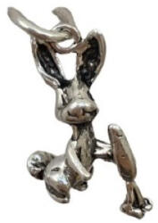 Flippy Pandantiv, Jolie Silver, Argint 925, Model Iepuras cu Morcov, 1.5 g, 20x10 mm (teo-09228)