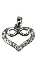 Flippy Pandantiv Argint 925, Infinit in Inima cu Zirconii, 0.95 g (teo-06634)