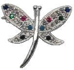 Flippy Brosa din Argint 925 Libelula cu Zirconii (teo-05791)