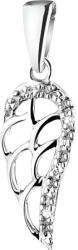 Flippy Pandantiv, Jolie Silver, Argint 925, Model Aripa cu Pietre, 1.1 g, 25x10 mm (teo-06034)