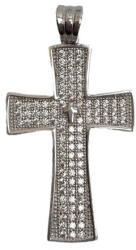 Flippy Pandantiv, Jolie Silver, Argint 925, Model Cruce cu Pietre, 2.6 G, 3 x 2 Cm (teo-05280)