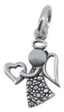 Flippy Pandantiv, Jolie Silver, Argint 925, Model Inger cu Inima, 1 g, 20x12 mm (teo-06029)