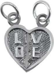Flippy Pandantiv, Jolie Silver, Argint 925, Model Doua Jumatati Love, 1.1 g, 1.5 x 1.5 cm (teo-05806)
