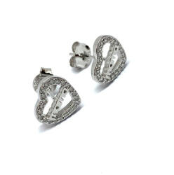 Flippy Cercei din Argint 925 Jolie Silver, Model Inimi cu Mama, 12 x 12 mm, 2.8 g (teo-13334)