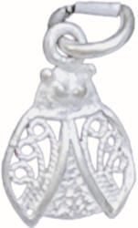 Flippy Pandantiv din Argint 925 Jolie Silver, Model Buburuza Filigran, 17 x 10 mm, 0.6 g (teo-06196)