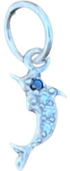 Flippy Pandantiv din Argint 925 Jolie Silver, Model Delfin cu Zirconii, 17 x 5 mm, 0.5 g (teo-05095)