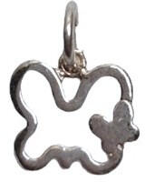 Flippy Pandantiv, Jolie Silver, Argint 925, Model Fluture Dublu, 0.9g, 1.2 cm x 1.2 cm (teo-06816)