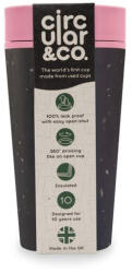 Circular&Co Circular Cup - Pahar Refolosibil Ecologic - Negru Roz 340ml