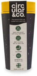 Circular&Co Circular Cup - Pahar Refolosibil Ecologic - Negru Galben 340ml