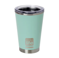 Ecolife Pahar Termos Mint - Cu Capac Transparent 370ml