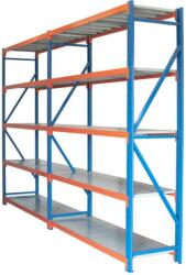 HD Regal FLEX300-X605 Salgó polcrendszer KOMPLETT 6 m (250 x 60 cm / 5 polc) - hdregal