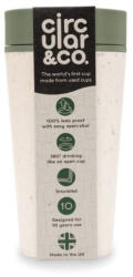  Circular Cup - Pahar Refolosibil Ecologic Crem Verde 340ml