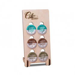 YOKI Suport Din Lemn Pentru 6 Capsule Nespresso Coffee Time